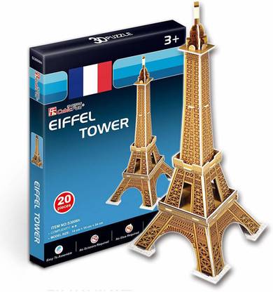 Cubicfun Small Eiffel Tower (France) 3D Puzzle