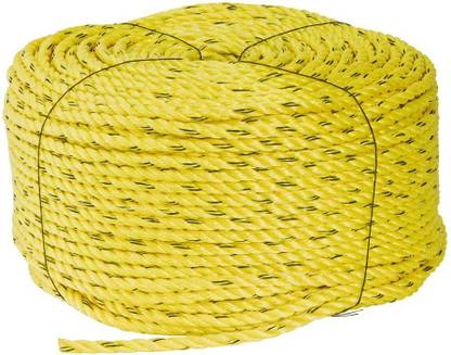 SAIFPRO Submersible Rope Yellow Borewell Danline Rope,for Industrial Twisted Rope Yellow