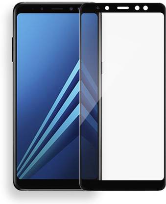 MRNKA Edge To Edge Tempered Glass for Samsung Galaxy A8 Plus 2018
