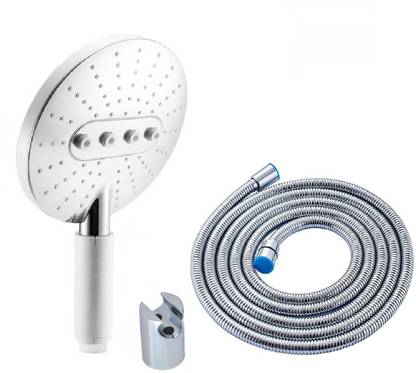 ANMEX Adjustable Rain Spray Hand Shower with 1.5mtr SS Shower Tube and Wall Hook Shower Head