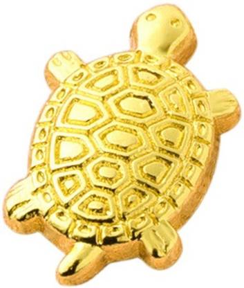 Trust Vision Japanese Lucky Charm Golden Tortoise Wish Fulfilment Kachua Yantra Vaastu Fengshui Money Turtle Cast Iron Yantra
