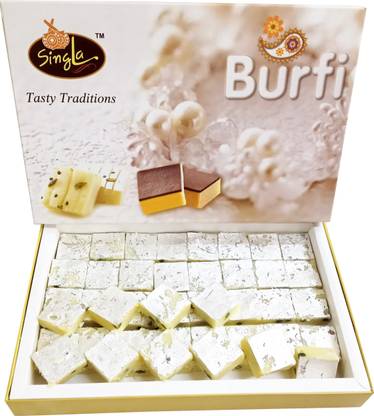 Singla Pista Khoya Burfi 1kg Box