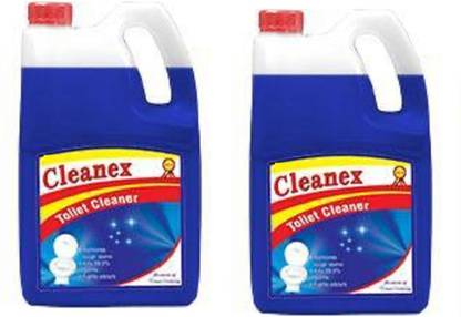 cleanex Toilet Cleaner 5 ltr (Pack of 2) Floral Liquid Toilet Cleaner