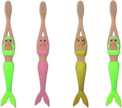 IYAAN New Combo Latest Mermaid Design Toothbrush Set Soft Toothbrush