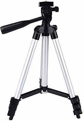 गुरु जी एंटरप्राइजेज Guruji Enterprises Camera and Phone Tripod with Mobile Clip Holder Bracket, Fully Flexible Mount Cum Tripod, Stand with 3D Head ट्राइपॉड
