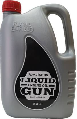 ROYAL ENFIELD LIQUID ENGINE OIL GUN Semi Synthetic Oil 15W50 Genuine Engine oil Suitable for All Royal Enfield Synthetic Blend Engine Oil