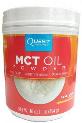 QUEST NUTRITION MCT Powder Oil 0g Net Carbs Creamier Shakes 16 Ounce