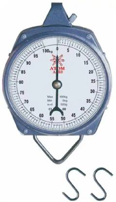 Bazaar Gali 100LBS AND KG HANG UP SPRING SCALE DIAL WEIGHT ACCURATE HANGING SCALE PRODUCE FOOD Weighing Scale