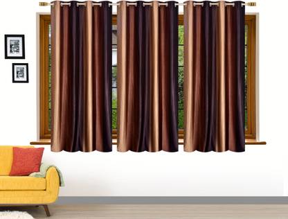 Flipkart SmartBuy 152 cm (5 ft) Polyester Window Curtain (Pack Of 3)