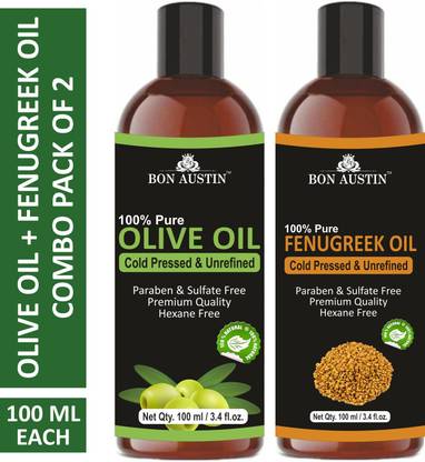 Bon Austin Premium Olive Oil & Fenugreek Oil - Cold