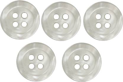 INSHA ZARI COLLECTION White Button Wooden Buttons
