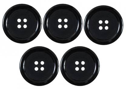 INSHA ZARI COLLECTION Dark Black Button Wooden Buttons