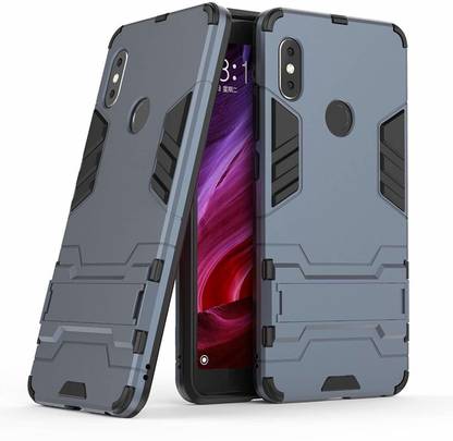 WAVECHOICE Bumper Case for Mi Redmi Note 7 Pro D3 Dual Layer Armor Hard Slim Hybrid Kickstand