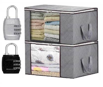 Corslet Non Woven Saree Cover Storage Bags for Clothes With Lock Non Woven Saree Cover Storage Bags for Clothes With Lock Travel Password Lock Trolley Luggage 3-Digit Suitcase Combination Lock