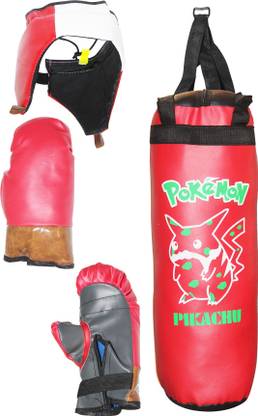 AKSHAT PIKACHU RED Boxing Kit with Punching Bag for Kids 52cm Boxing Kit