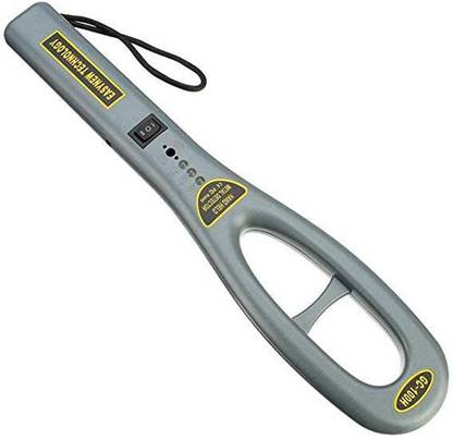 Iktu GC-101H High Sensitivity Metal Detector Handheld Safety Inspection Metal Detector With Buzzer Vibration for Security Check (With 9v Battery) Advanced Metal Detector