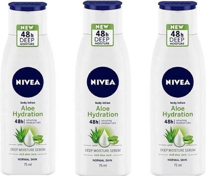NIVEA ALOE HYDRATION 75 ML (PACK OF 3)