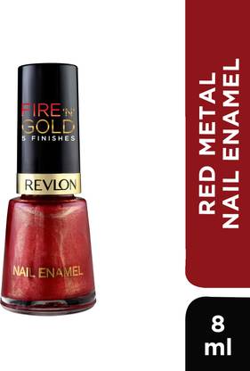 Revlon Nail Enamel (Red and Gold Coloection) 8ml Red Metal