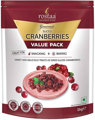 rostaa Cranberry Slice, 1kg Cranberries
