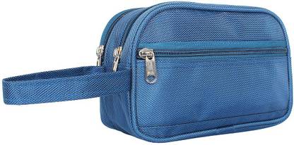 SLIZER Stylish Shaving Kit 1 Case Kit Bag Good Space (Blue) Travel Shaving Kit & Bag