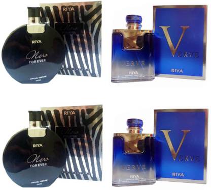 RIYA 2 Nera For Ever and 2 Verve Perfume 100ml Each (Pack of 4) Perfume  -  400 ml