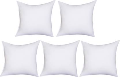 HOMIBOSS Small Cushion Filler Polyester Fibre Solid Cushion Pack of 5