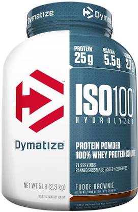 DYMATIZE ISO 100 HYDROLYZED protein powder 100% WHEY PROTEIN ISOLATE 5.LB (2.3 KG) Whey Protein