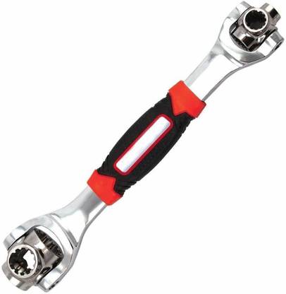 Zuperia Multipurpose Socket Wrench 48 in 1 Socket Wrench Multifunction Universal Tool with Spline Bolts 360 Degree Revolving Spanner Double Sided Rachet Wrench