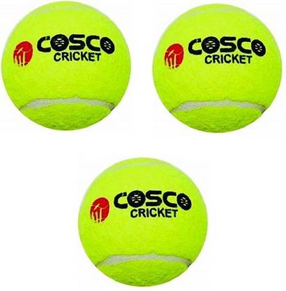COSCO Tennis Balls (Pack of 3) Cricket Tennis Ball