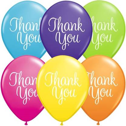 PartyballoonsHK Printed " Thank You " Message Printed Balloons ("Thank You" Printed Balloons) ( Pack of 30) Balloon