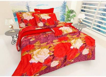 144 TC Polycotton Double 3D Printed Bedsheet