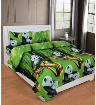 Decorum 144 TC Microfiber Double Printed Flat Bedsheet