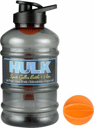 Khargadham Hulk Gym Gallon Bottle 1.5 L with Mixer Ball (Unbreakable, Freezer Safe) 1500 ml Shaker