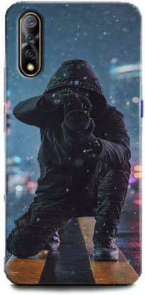 GRAFIQE Back Cover for Vivo S1/ Black, Man, Wallpaper, Camera, Dark