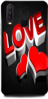 MP ARIES MOBILE COVER Back Cover for Vivo Y17/1902 HEART, LOVE PRINTED