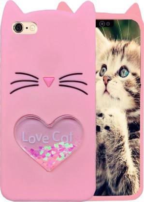 Dream2Cool Back Cover for Apple iPhone SE Love Cat Kitty Heart Design Meow Ear Case Cover