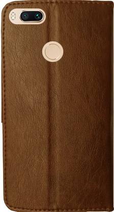 MYSHANZ Wallet Case Cover for Mi A1, Mi A1, Mi A1 Desginer Flip cover, Mi A1 mobile flip cover (Gold)