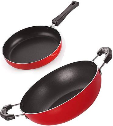NIRLON 3 Layer Non-Stick Coating Bpa Free Pot and Pan Set Non-Stick Coated Cookware Set