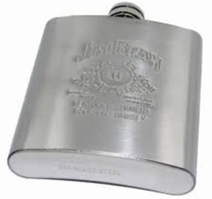 MOSHTU Jim Beam Stainless Steel Hip Flask, Alcohol Drinks Wine Whiskey Holder Bottle Or Liquor Flasks for Men 8oz (236 Ml) Hip Flask