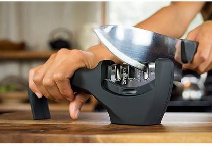 MOBONE Knife Sharpener 3 Stage – Helps Repair Restore, Polish- Blades Works for Ceramic Knife Sharpening Stone