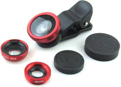 V & B Gallery Universal 3 in 1 Clip Camera professional class Kit (fish eye, wide angle and macro lens) Mobile Phone Lens