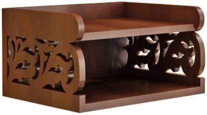 ANTIQUE MART TV Setup Box & Remote Stand Wooden Wall Shelf Wooden Wall Shelf
