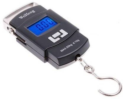 MobFest 50 KG Electronic Digital Weight Scale With LCD Display Weighing Scale (Black) Weighing Scale