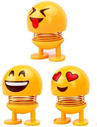 Bazaar Gali Spring Bouncing Emoticon Figure Funny Cute Emoji Bobble Head