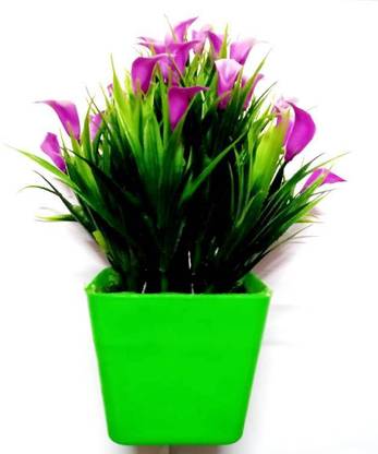 Green Plant indoor Flower128 Bonsai Wild Artificial Plant with Pot