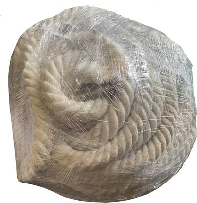 Engarc Tug of War Olympic Cotton Rope White 5Meters - 40mm Thickness Battle Rope