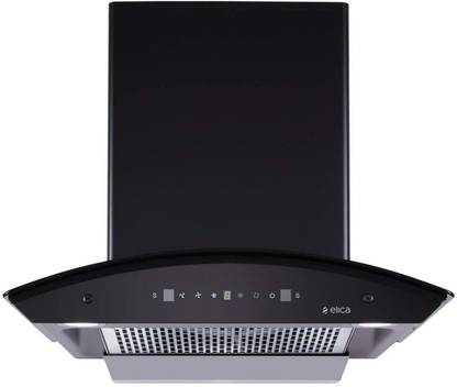 Elica TBFL HAC TOUCH 60 MS Auto Clean Wall Mounted Black 1200 CMH Chimney
