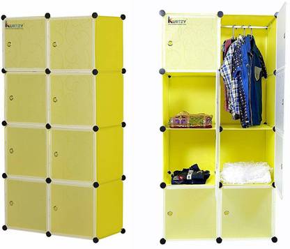 Kurtzy Wardrobe PP Collapsible Wardrobe