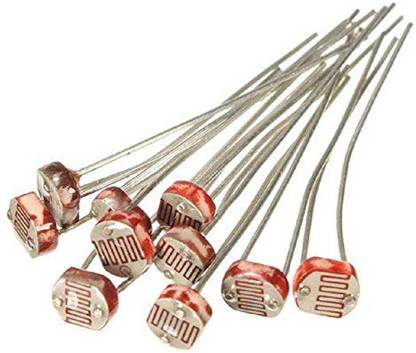 Super Debug 10 PCS LDR 5mm Light Dependent Resistor Photoresistor (PACK OF 10) Electronic Components Electronic Hobby Kit