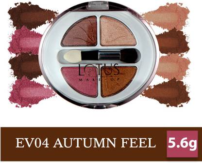 लोटस मेक - अप Ecostay Velvet Eye Shadow Palette, Eye Color Powder Makeup 5.6 g